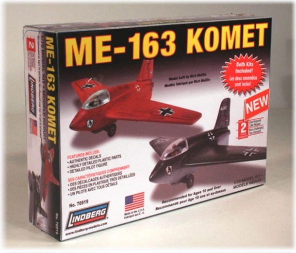 Lindberg Messerschmitt Me-163 Komet – plastični model letala 1:72
