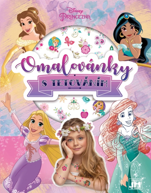Pobarvanka s tetovažami Disney princese