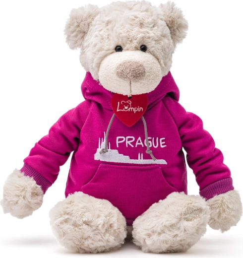 Medvedek Spencer v rožnati mikici Praga 35 cm