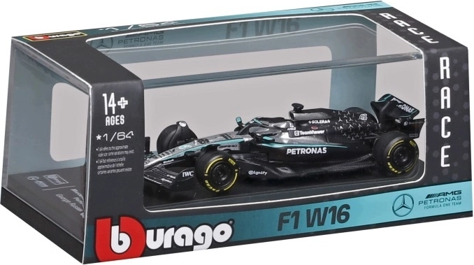 Bburago zbirateljski model F1 Mercedes‑AMG – George Russell 1:64