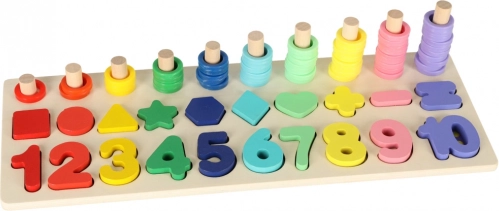 Leseni izobraževalni sorter in računalo 2v1 montessori 13 × 36 cm