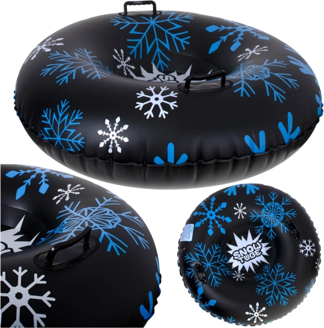 Napihljiva snežna blazina s snežinkami 95 cm