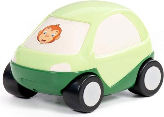 Green Happy Safari Car with Monkey