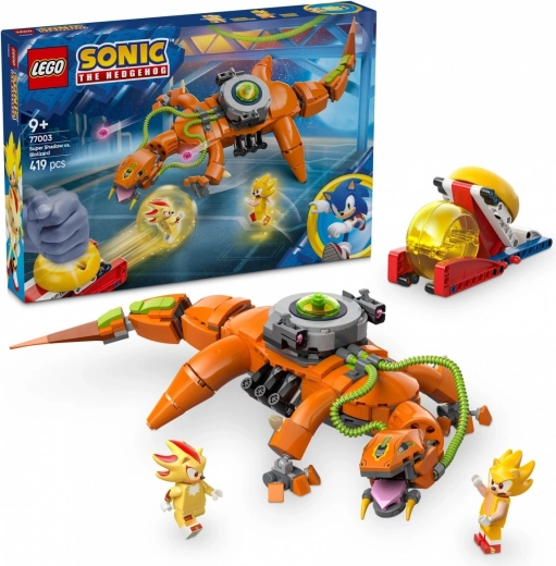 Konstrukcijski set Sonic Super Shadow in Biolizard