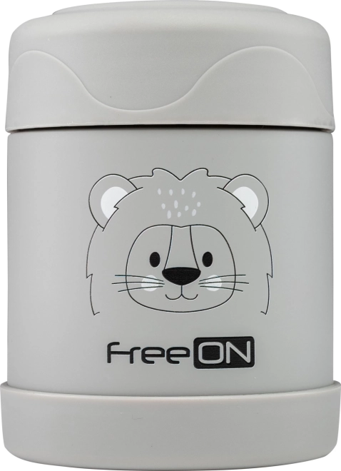 FreeON Termovka za hrano nerjaveče 350 ml siva