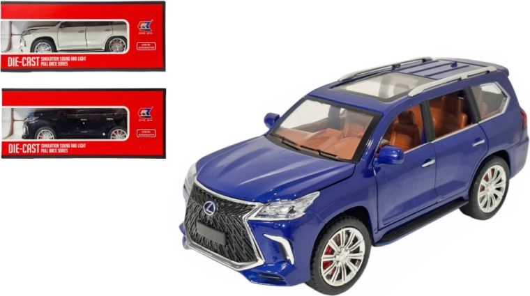Kovinski model LEXUS LX 1:24 s svetlobo in zvokom
