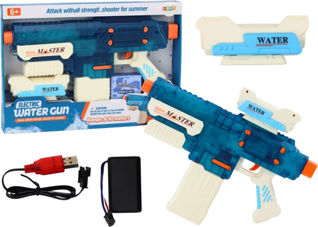 Vodna pištola M416 na akumulator, 500 ml, doseg 8-10 m