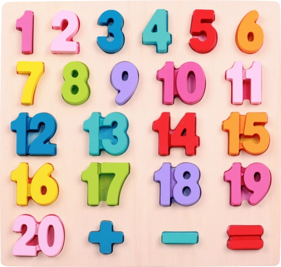 2Kids Toys vstavljanka iz lesa matematika – veliko štetje