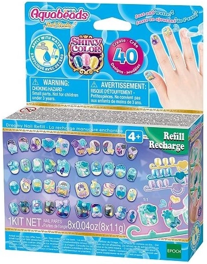 Aquabeads Nail Stickers – Shiny Color Refill Set