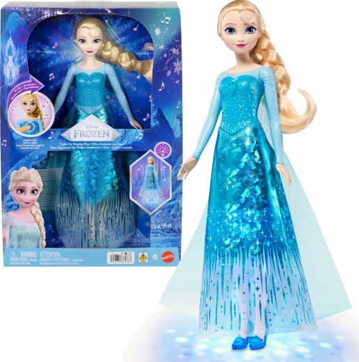 Mattel Disney Frozen singing Elsa doll with magical lights 30 cm