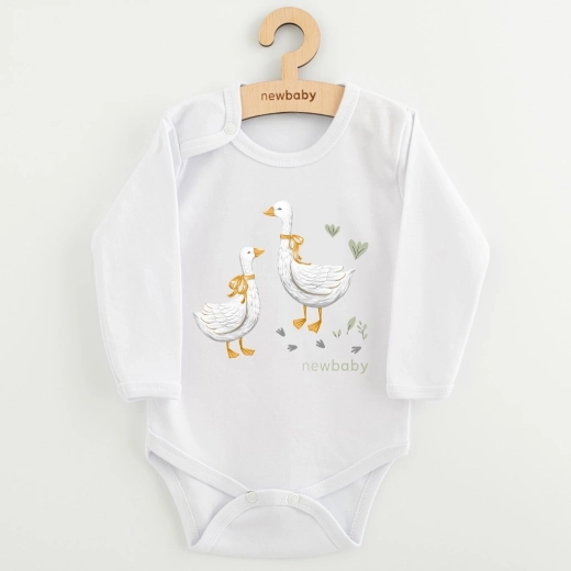 New Baby printed baby bodysuit – goslings, size 56 (0–3 months)