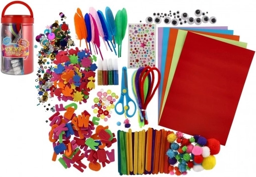 Ustvarjalni komplet za otroke v plastični škatli 12 × 21 × 12 cm