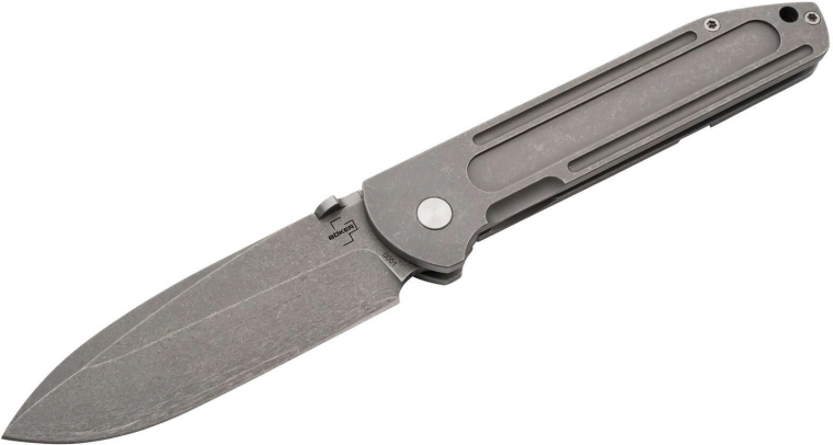 Böker Plus Evade žepni nož 9 cm s stonewash obdelavo in sponko