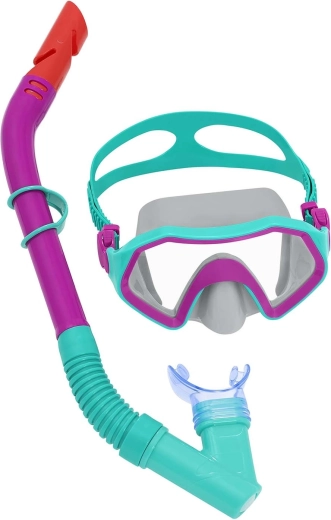 Otroški komplet za snorklanje vijolično‑turkizen Bestway (maska + dihalko)