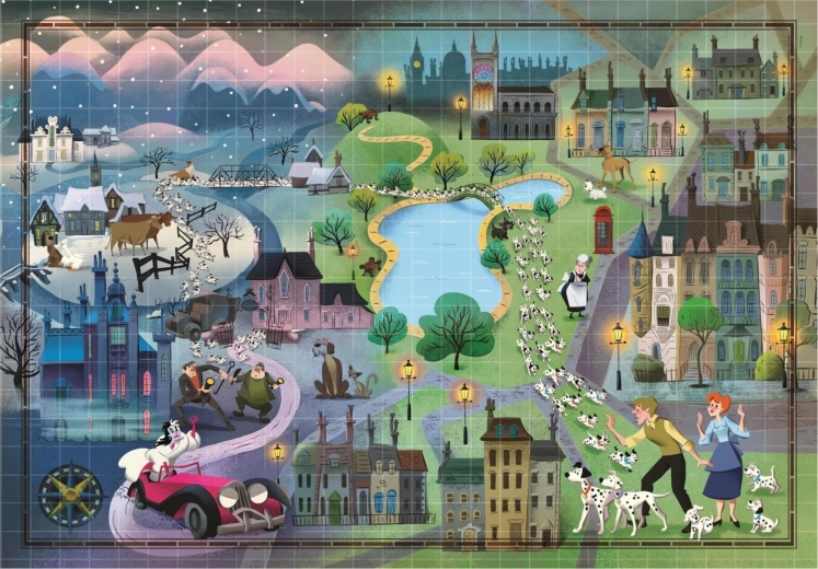 Puzzle Story Maps: 101 dalmatincev