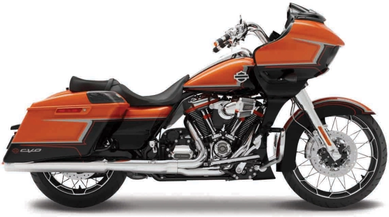 Maisto Harley-Davidson 2022 CVO Road Glide oranžno-metalno črna 1:18