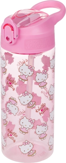 Tritanová steklenica za pitje s slamico Hello Kitty Sweet Leopard 500 ml BAAGL