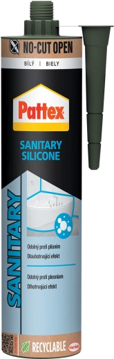 Pattex sanitarni silikon bel 280 ml