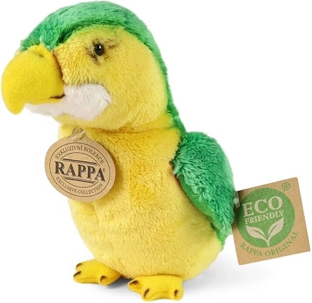 Rappa plišasta zelena papiga 15 cm ECO-FRIENDLY