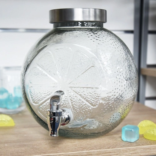 Trdno steklo s citrusnim reliefom