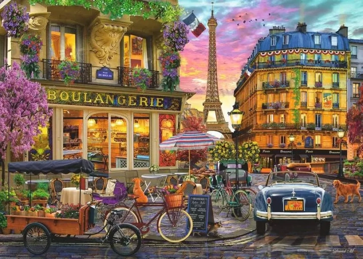 Ravensburger sestavljanka Pariz ob zori 1000 kosov