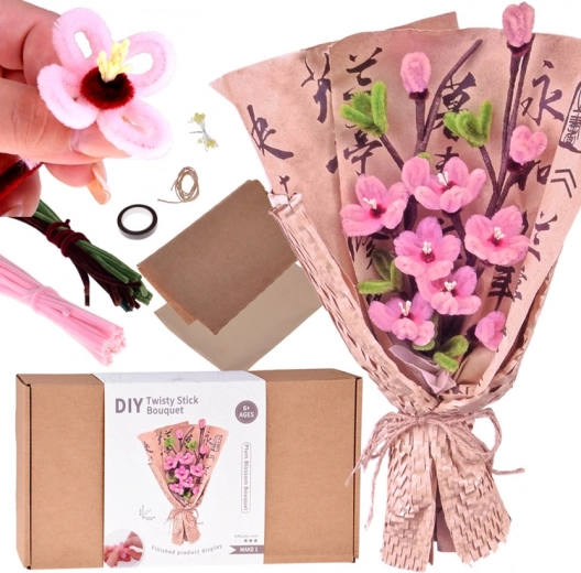 Kreativni DIY komplet – tkaninast šopek SAKURA (japonska češnja)