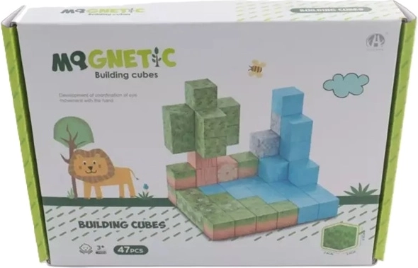 Madej magnetne kocke 3D, 47 kosov