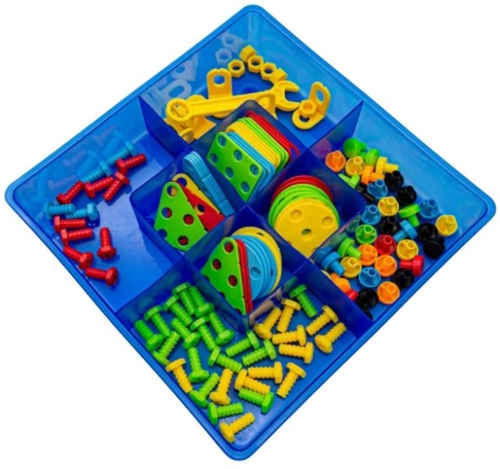 261 pieces for mosaic and construction play