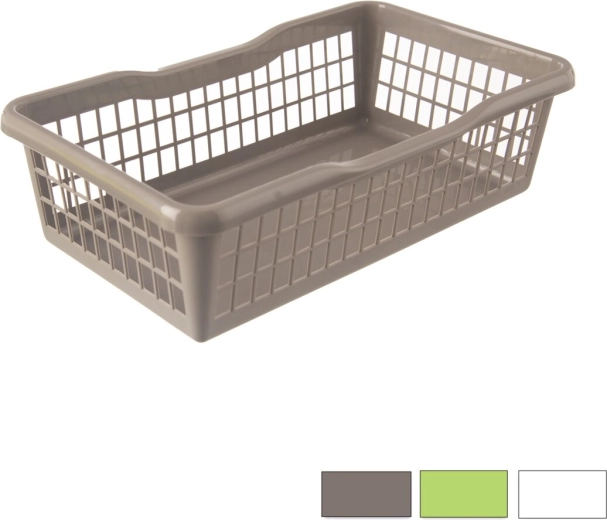 Plastična shranjevalna košarica 24,5 × 15,2 × 7,5 cm, mešanica