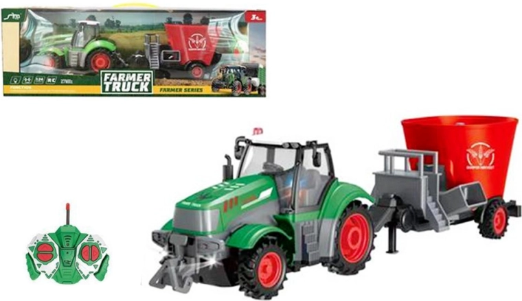 Daljinsko voden traktor z lučjo in polnilnikom