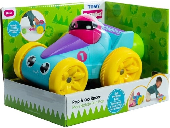 TOMY dirkalni avto z žogicami – moder