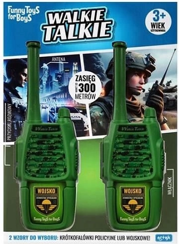 Walkie-talkie v vojaškem dizajnu