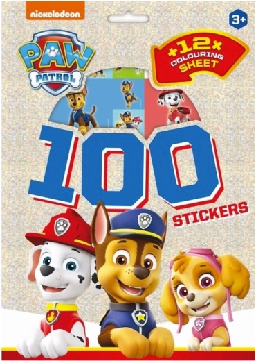 Nalepke in pobarvanke Paw Patrol – 12 listov in 120+ nalepk