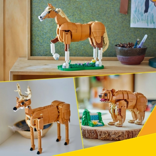 Trije živalski modeli iz enega kompleta