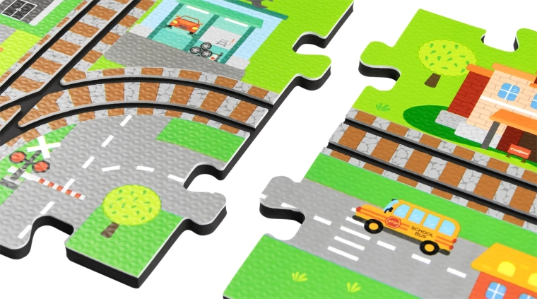 3D penasto mesto s tiri