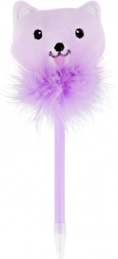 Matching pen with cat decoration
