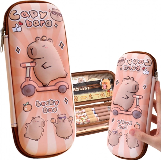 Ročni šolski peresnik Kapibara na skiroju 23 cm