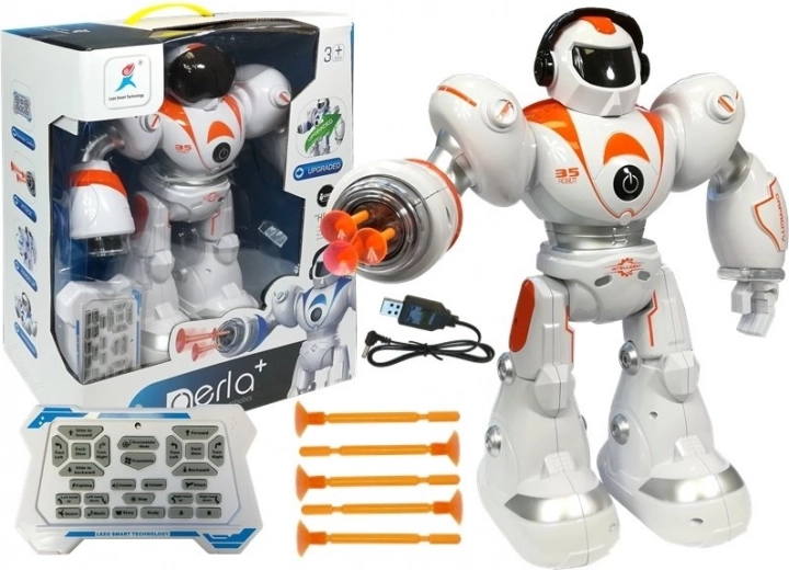 Zabaven daljinsko voden robot s projektili