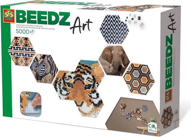 SES Creative Beedz Art safari perlice za likanje 5.000 kosov