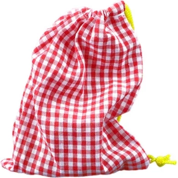 Drawstring fabric bag for “mystery” exploration