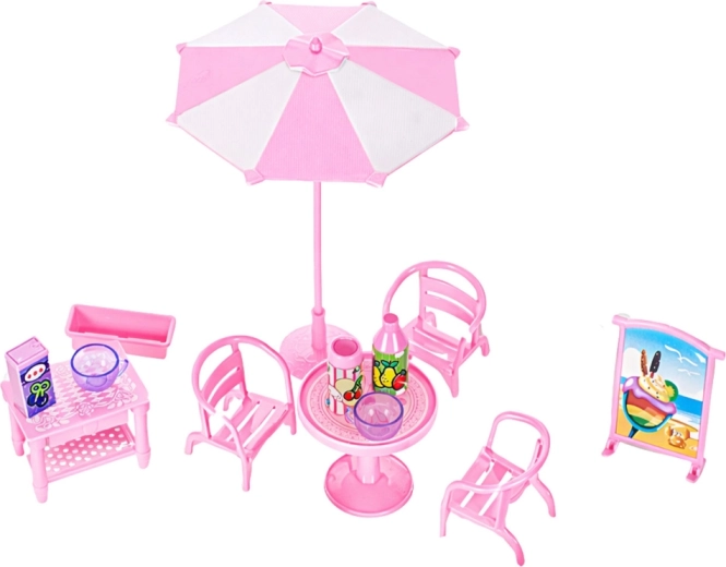 Zunanje sedišče s senčnikom