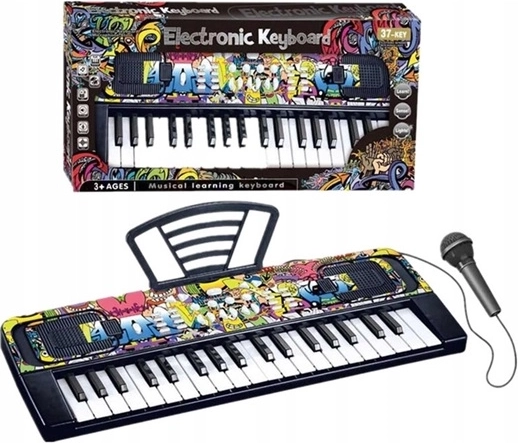 Otroške elektronske orgle z mikrofonom (37 tipk)