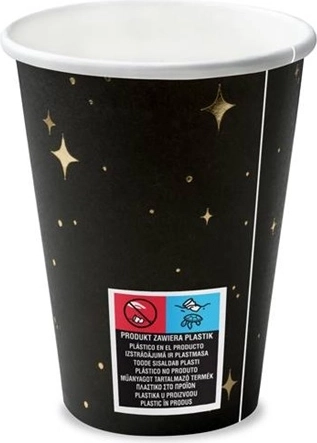 Enkratni črni kozarčki 260 ml