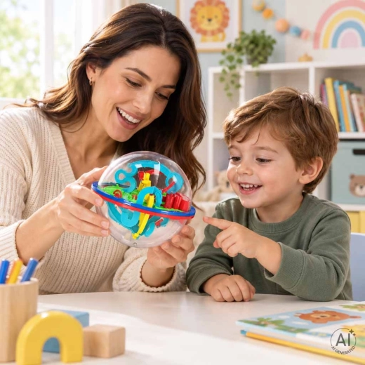 3D labyrinth ball with 100 levels