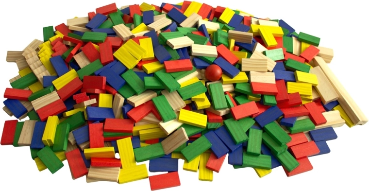 400 barvitih kosov za neskončno gradnjo