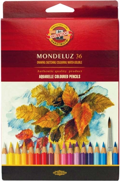 Akvarelne barvice KOH-I-NOOR MONDELUZ 36 kos