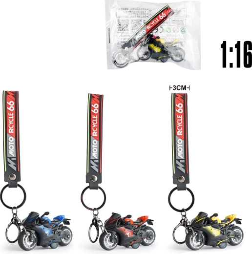 Obesek za ključe s kovinskim modelom motorja DUCATI 1:16