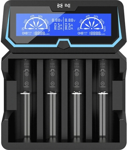 Inteligentni univerzalni hitri polnilec XTAR X4 z LCD in funkcijo powerbanke