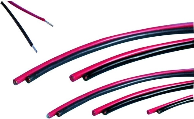 JAMARA Silicone Wires 1.5 mm² Red/Black, 2 × 2 m