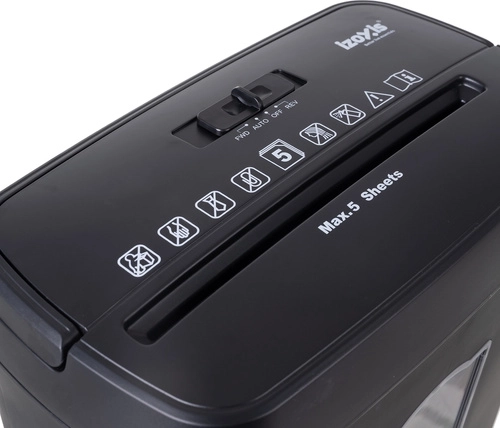 Shreds up to 5 sheets and easy operation